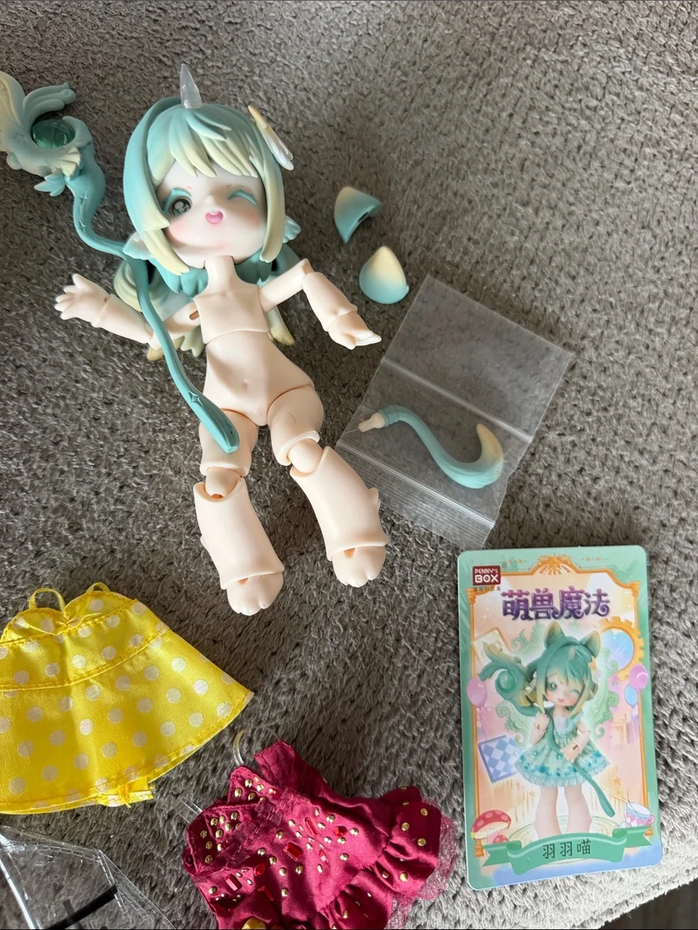 BJD pennys box joint movable Doll Set with Mix-and-Match Accessories